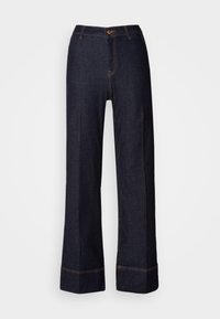 WIDE STRETCH TAILORED - Flared Jeans - dark blue