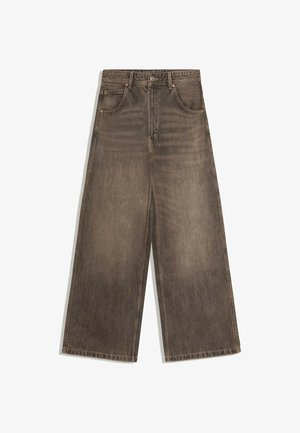 Bershka, SKATE - JEANS - Relaxed fit -farkut - brown