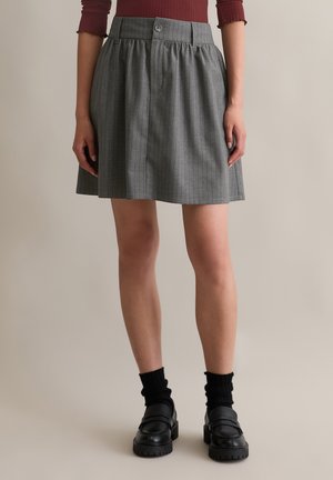 PINSTRIPE - Mini skirts  - medium grey multi