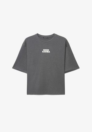 Calliope, T-SHIRT TINTA UNITA - T-shirt imprimé - grigio scuro