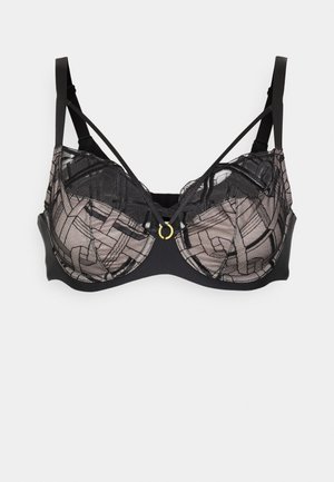 GRAPHIC SUPPORT VERY COVERING UNDERWIRED - Underwired bra - black