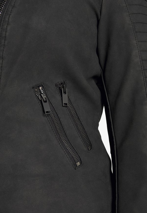 CARAVANA BIKER - Faux leather jacket3