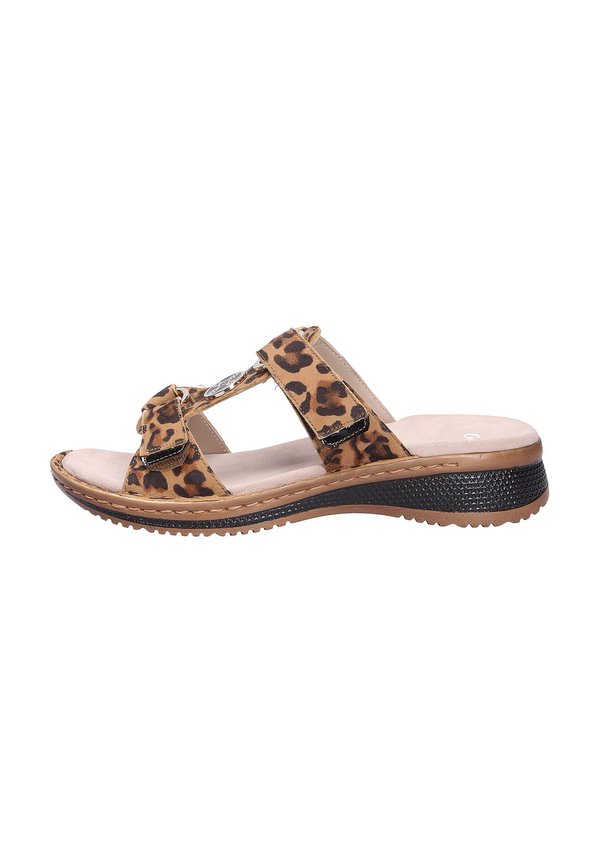 HAWAII - Pantolette flach - naturschwarz