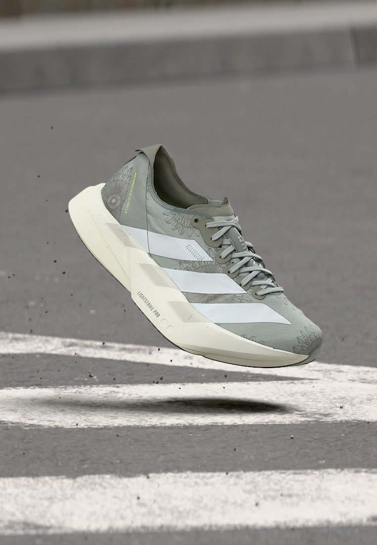 adidas Performance ADIZERO ADIOS PRO 4 - Laufschuh Straße - silver