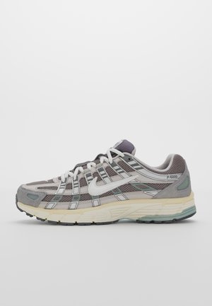 Nike Sportswear P-6000 UNISEX - Trainers - flat pewter/white/light iron ore/metallic silver/iron grey/light bone