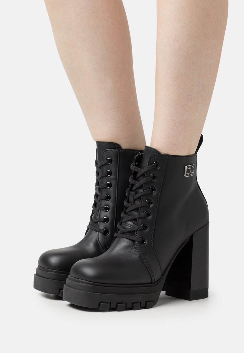 Tommy Jeans LACE UP BOOT Laceup ankle boots black Zalando.co.uk