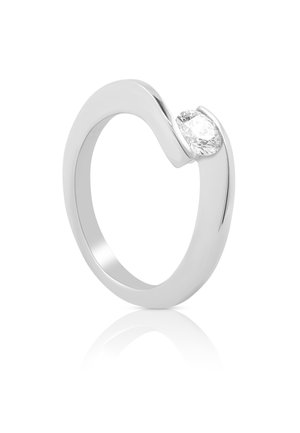 MUAU Schmuck SOLITAIRE RING DIAMANT 0.50CT. - Ring - weißgoldfarben
