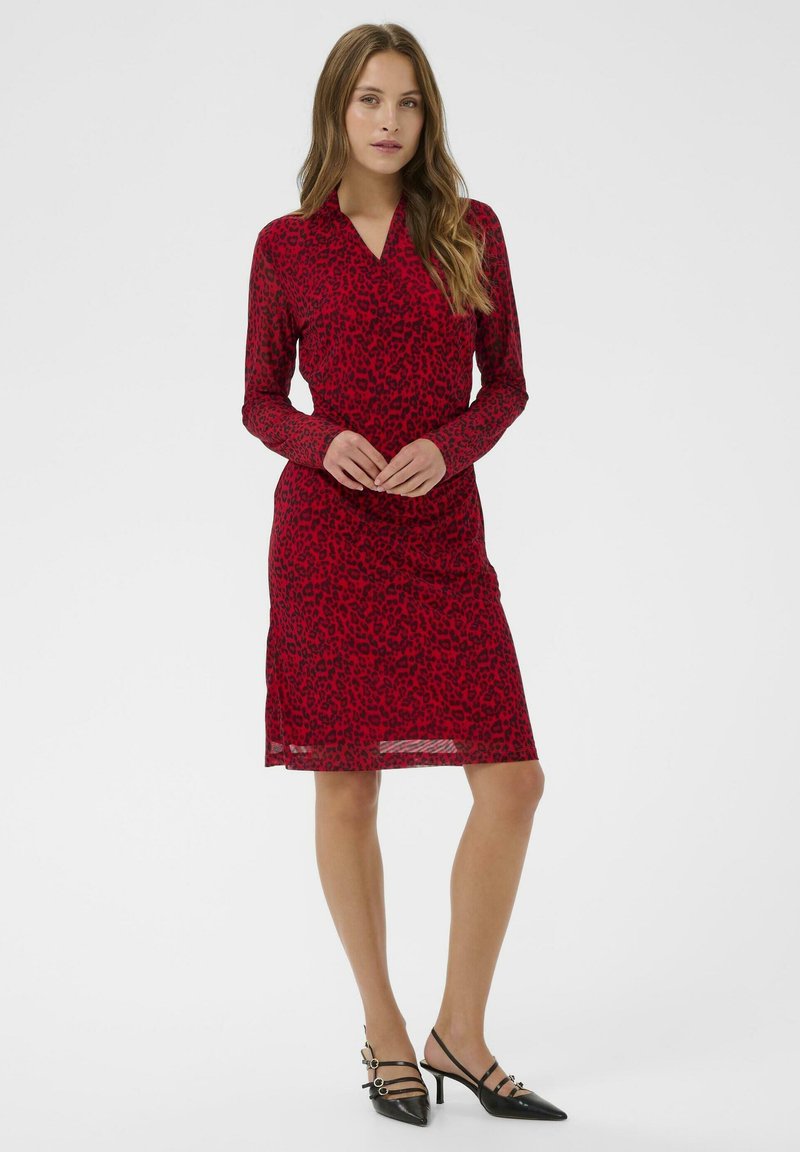 open lace back dress Apolline Maxi Dress Red