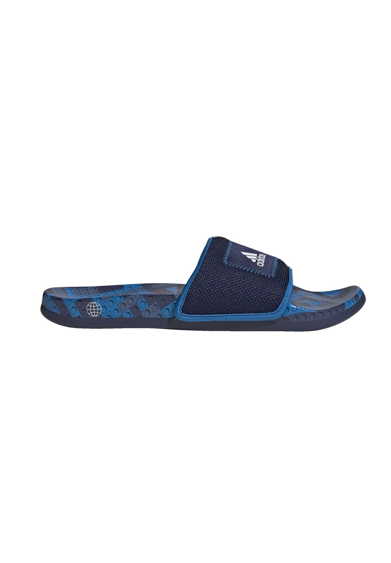 NEW Adidas‎ Men\'s Adilette Comfort  Slide Dark Blue / White SIZE 7 / Women 8 Adidas Adilette Comfort X Lego Slides Navy Blue Rush Men 7  main image 2
