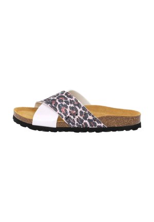 RIANEL WILD - Pantolette flach - rosa leo