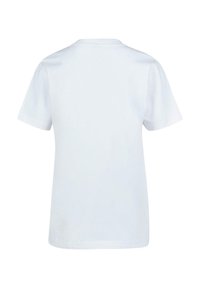 T-shirt en coton blanc, à manches courtes, col rond, design sobre, texture douce, sans graphiques ni embellissements, coupe standard.