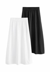 THE SET 2 PACK REGULAR FIT - Maxi szoknya - black white
