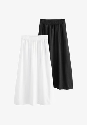 THE SET 2 PACK REGULAR FIT - Maksi svārki - black white