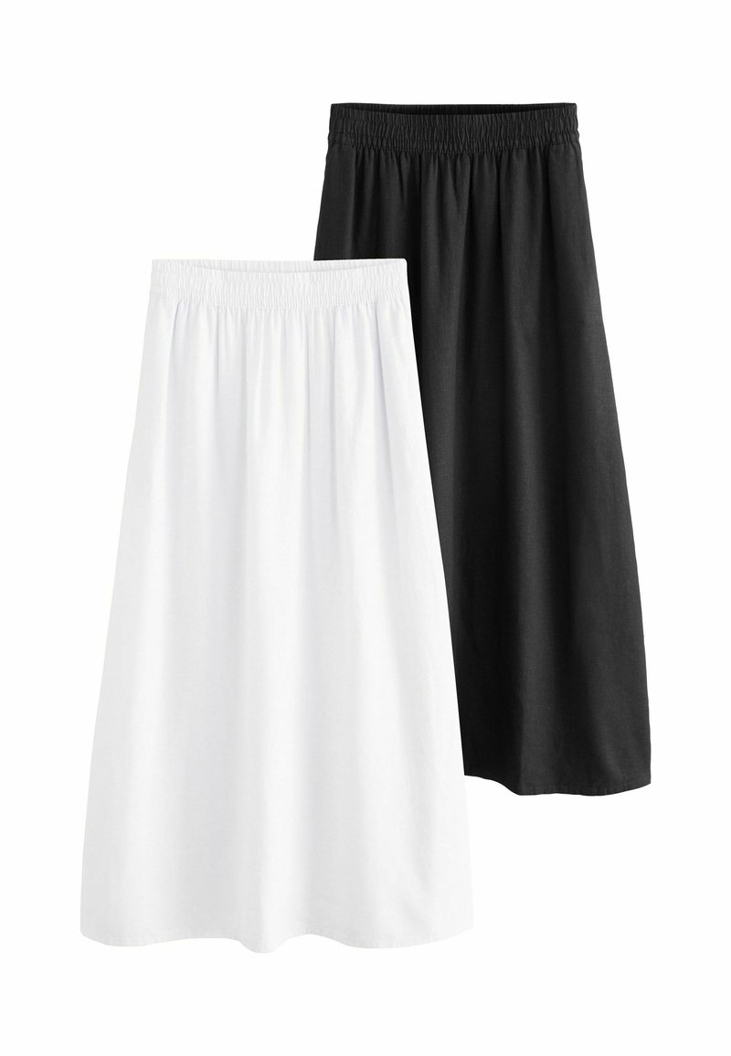 THE SET 2 PACK REGULAR FIT - Maxi szoknya - black white