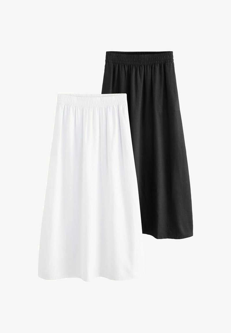 THE SET 2 PACK REGULAR FIT - Maxi szoknya - black white