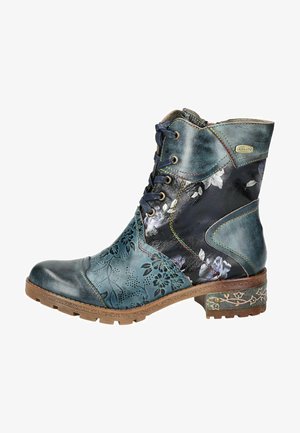 LAURA VITA Bottines de cowboy / motard - bleu