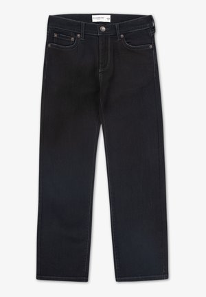Abercrombie & Fitch STRAIGHT FIT - Traperice ravnih nogavica - dark blue denim