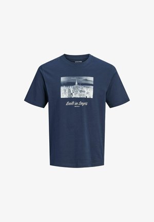 Jack & Jones, T-SHIRT T-SHIRT - T-shirts print - navy blazer