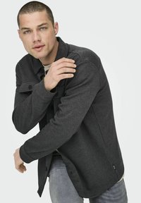 Only & Sons NORMAL GESCHNITTEN KRAGEN  - Lichte jas - dark grey melange