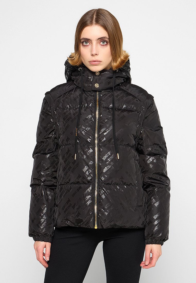Just Cavalli Gewatteerde jas zwart Just Cavalli Gewatteerde jas zwart