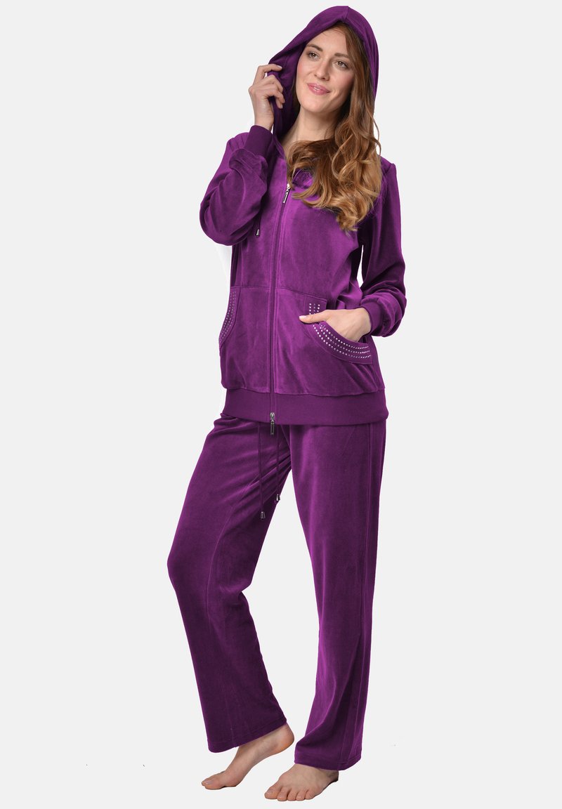 RAIKOU SET - Nachtwäsche Set - lila rot