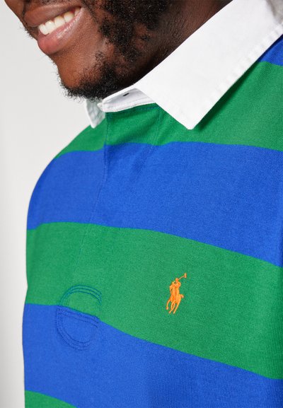 Polo Ralph Lauren Big & Tall THE ICONIC RUGBY SHIRT - Polo shirt - athletic green/classic azure