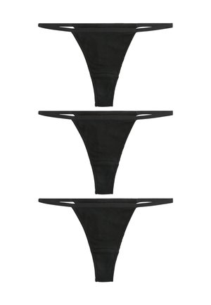 3 PACK  - Tanga - black