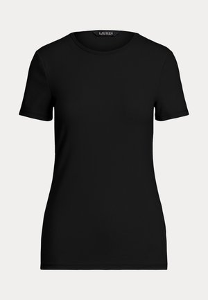 Lauren Ralph Lauren, STRETCH COTTON TEE - Обикновена тениска - polo black