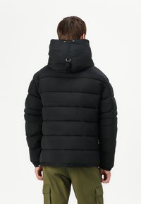 Replay CLASSIC HOODED PUFFER - Winter jacket - black