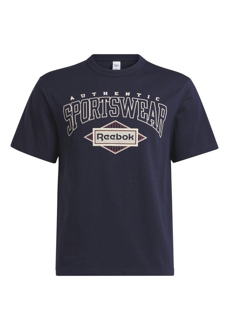 Reebok Classic T-shirt print donkerblauw Reebok Classic T-shirt print donkerblauw