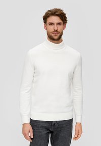 s.Oliver À COL ROULÉ - Strickpullover - ecru