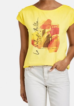 T-shirt imprimé - yellow