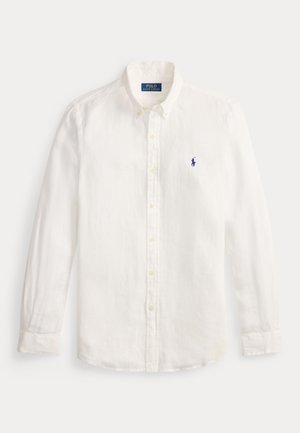 SLIM FIT LINEN SHIRT - Krekls - ceramic white