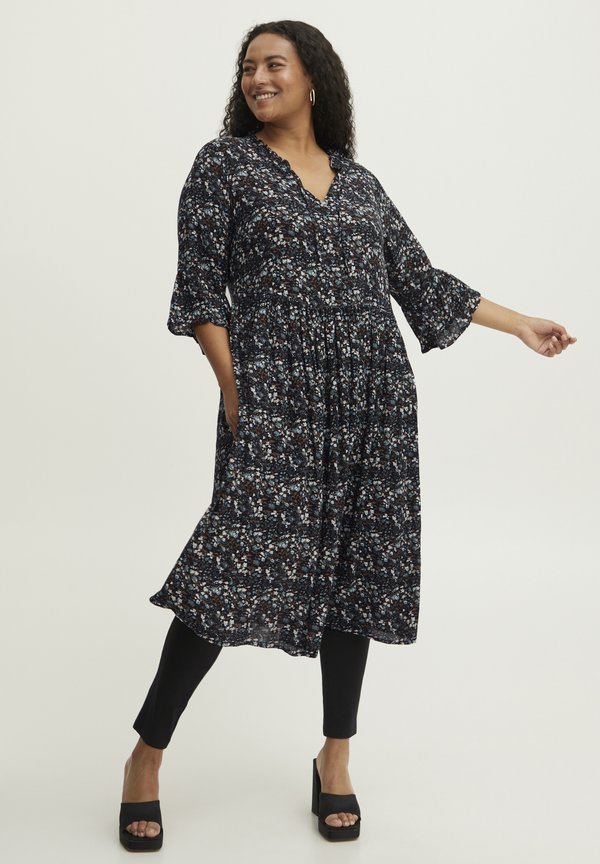 FPLIZA - Day dress - dark forest mix2