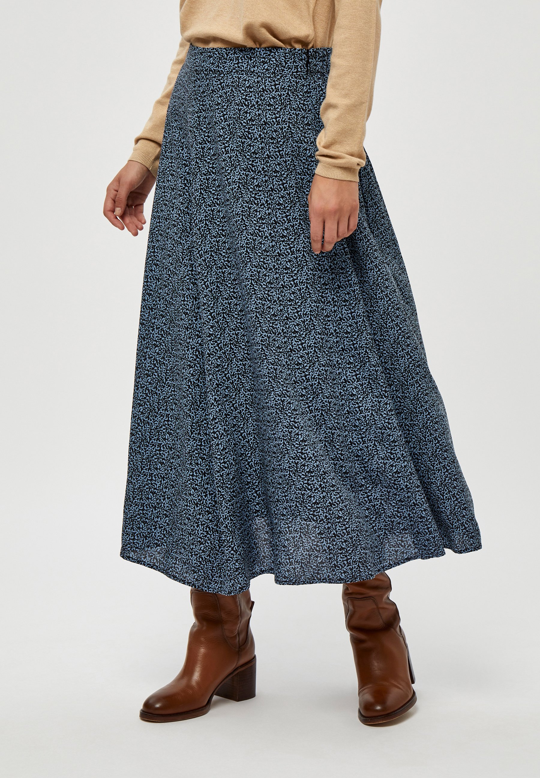 july button front maxi skirt