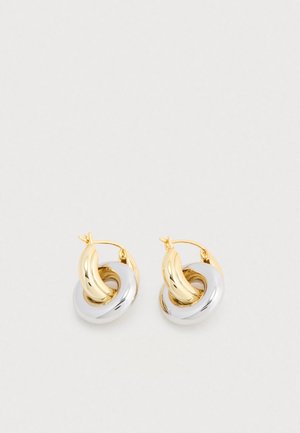 INTERLOCK HOOPS - Fülbevalók - gold-coloured