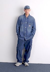 Carhartt WIP HARVEY SHIRT - Giacca di jeans - blue dark bleached
