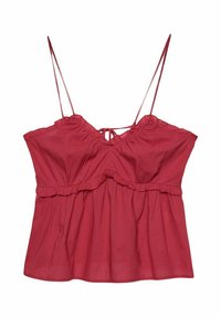 STRAPS - Bluse - mottled dark red