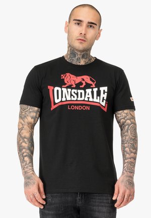 T-Shirt print - black red white