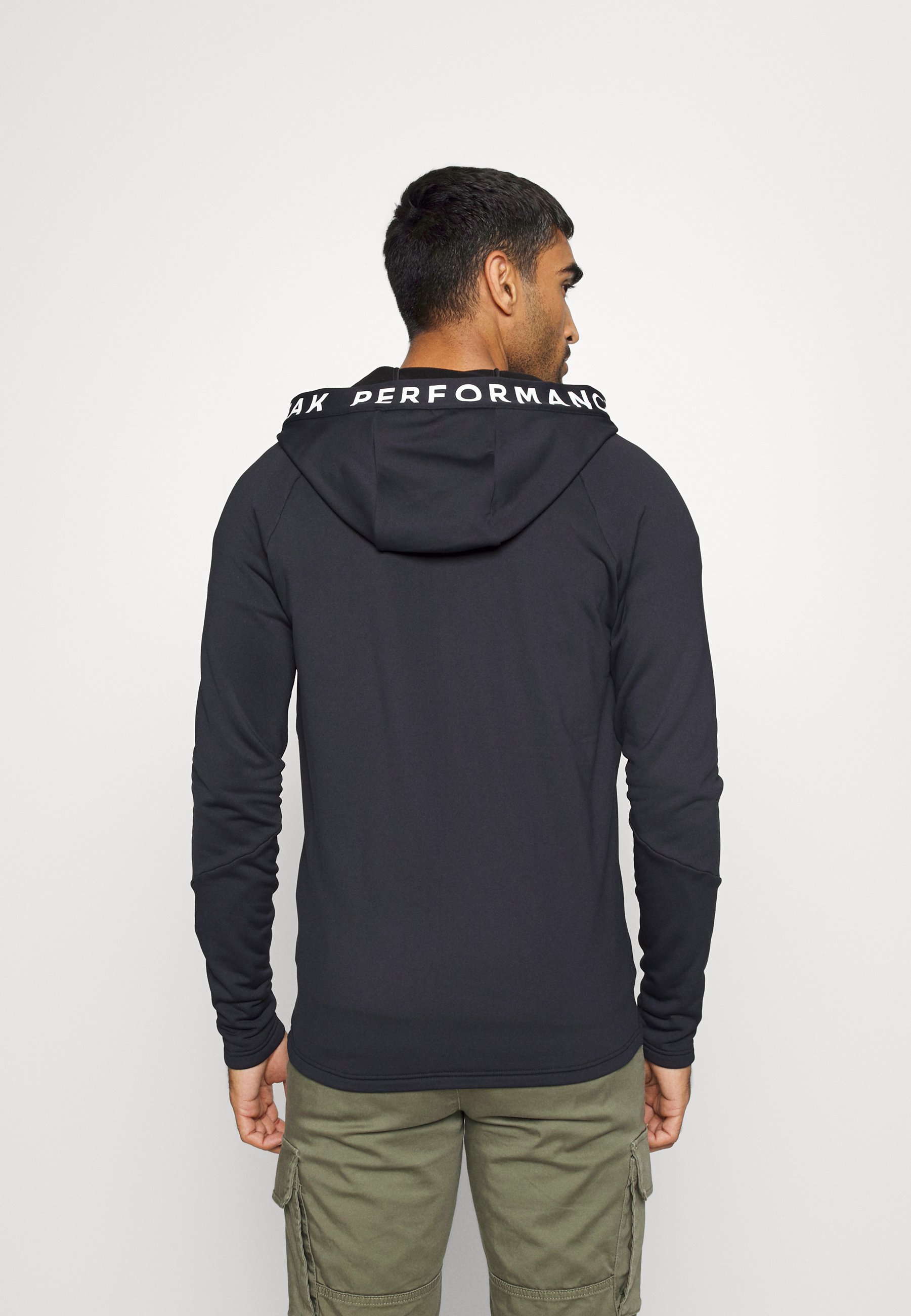 rider zip hood black