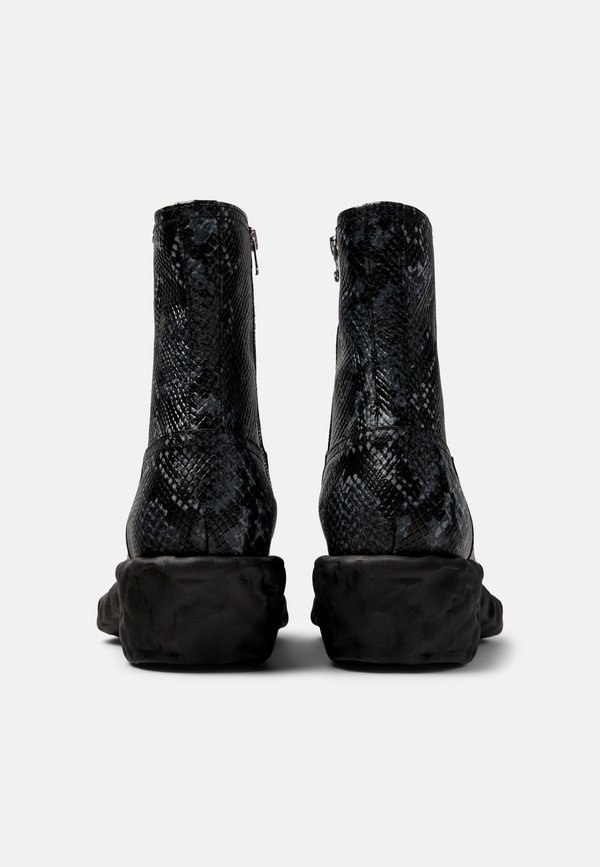 VENGA - Platform ankle boots - grau schwarz2