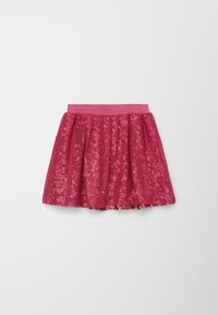 s.Oliver MIT PAILLETTEN - Plooirok - pink