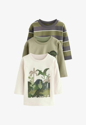 REGULAR FIT - LONG SLEEVE GRAPHIC PRINT 3 PACK  - Bluză cu mânecă lungă - green dinosaur