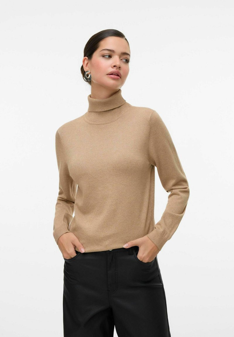 Vero Moda VMHAPPYGLITTER - Džemper - silver mink