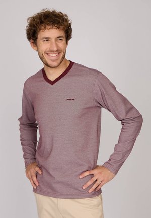 T-shirt à manches longues - bordeaux