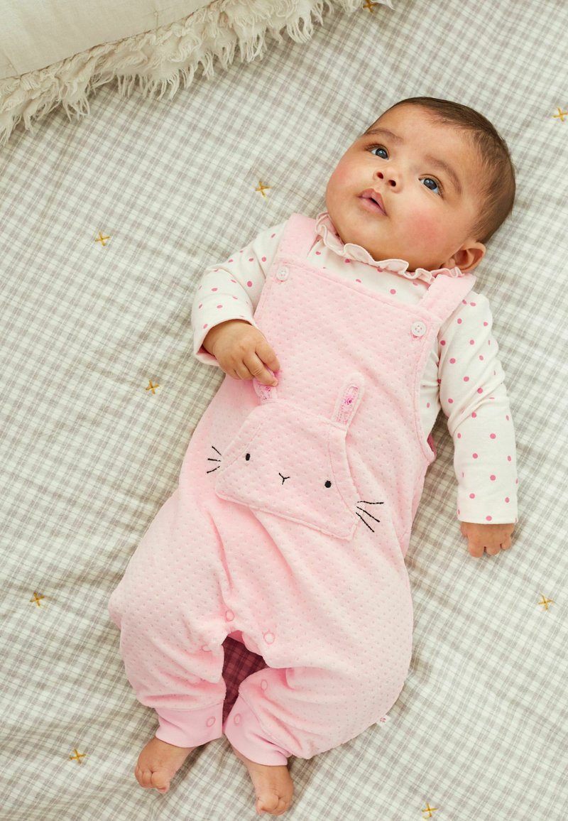 Next SET - Kantáros nadrágok - baby pink character bunny