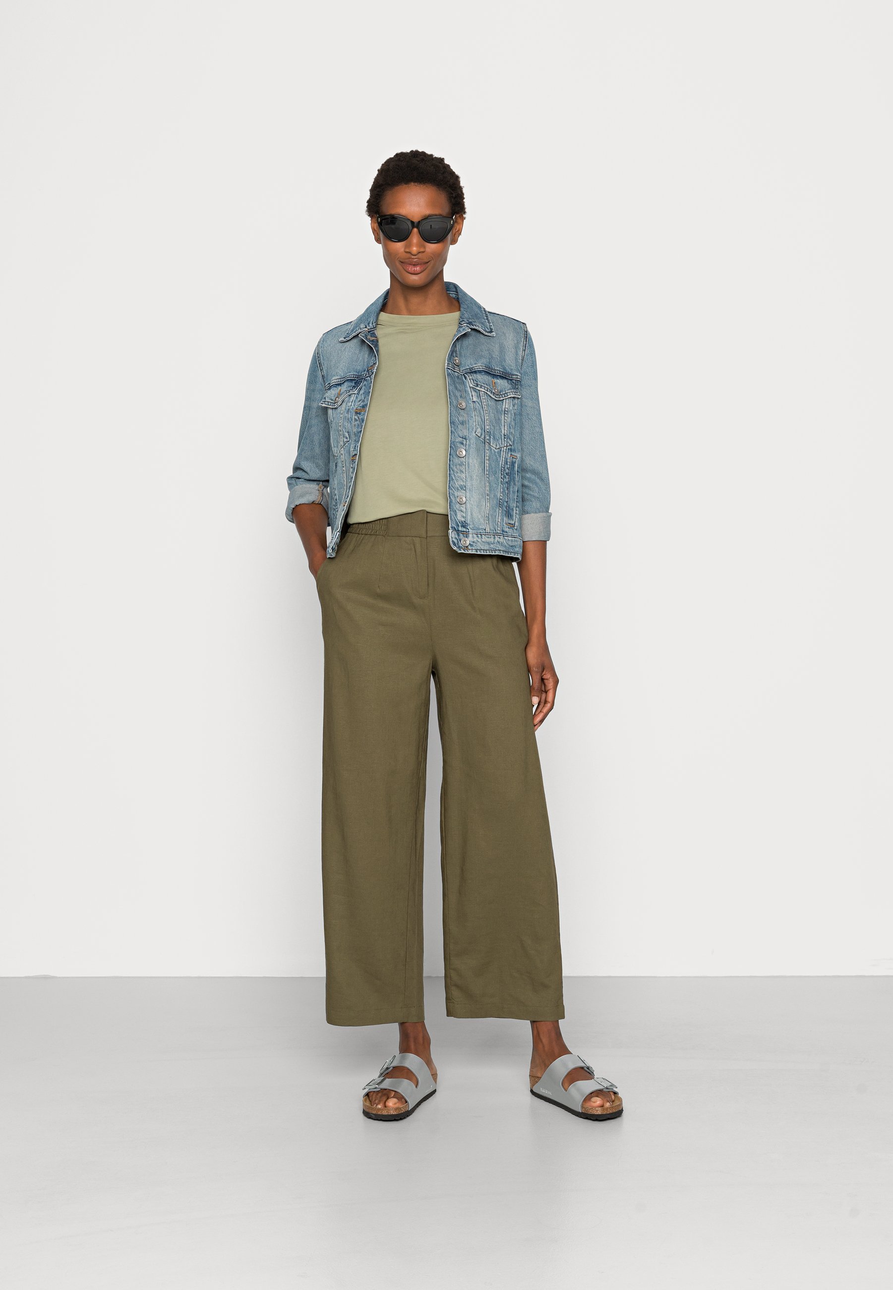 draft CULOTTE - Trousers - moss green 