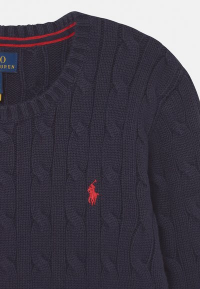 Polo Ralph Lauren CABLE-KNIT COTTON SWEATER 7-14Y - Maglione - navy