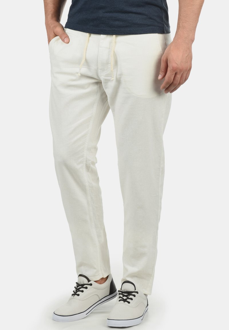 Blend BHLANIAS LINEN MIX - Pantalon classique - off white