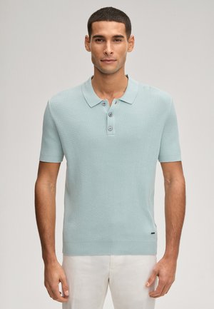 Poloshirt - salbei gerippt